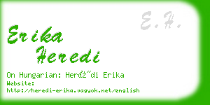 erika heredi business card